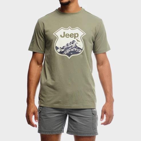 Jeep Mens Fashion Graphic Tee Olive | Jeep