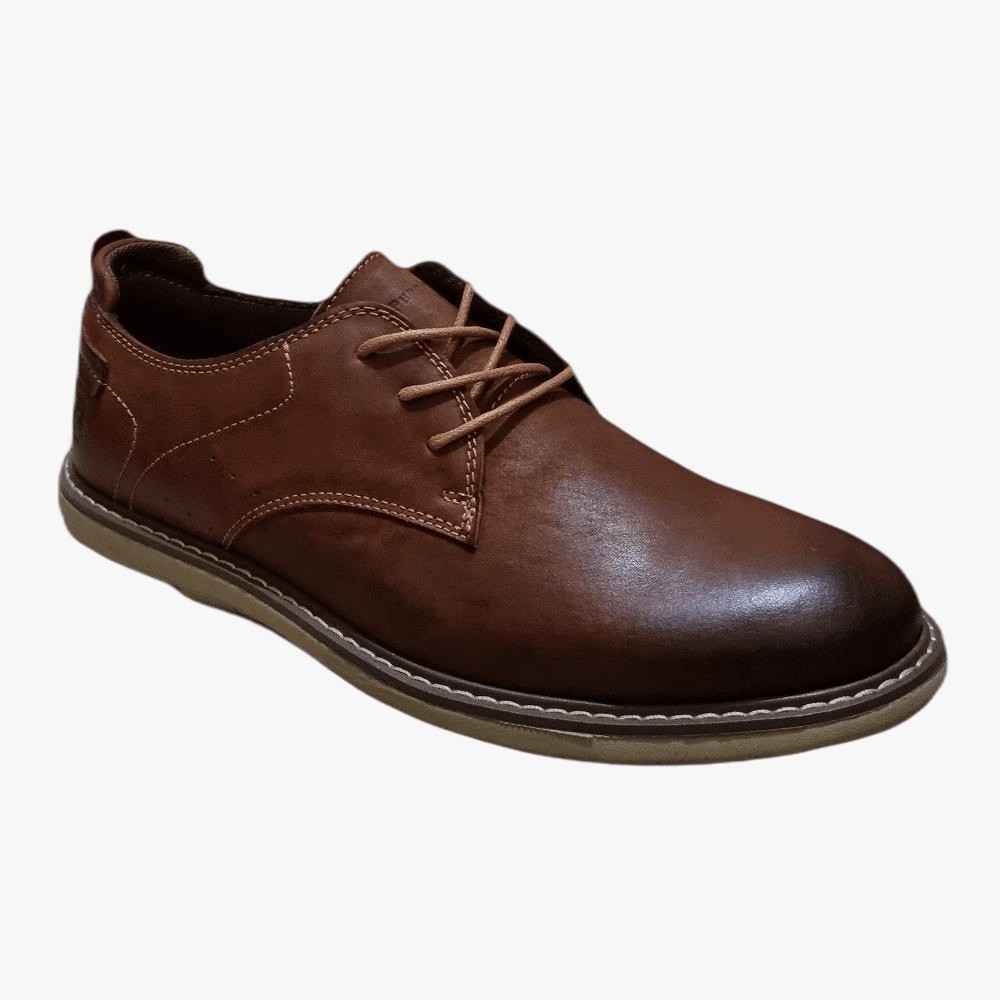 Hush Puppies Mens Dylan Shoe Waxy Nubuck Dark Brown | Hush Puppies