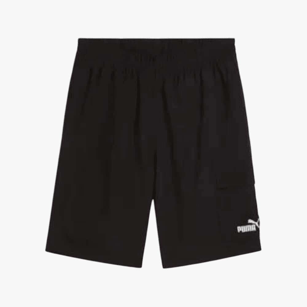 Puma Mens Ess No1 Woven Cargo Shorts Black | Puma