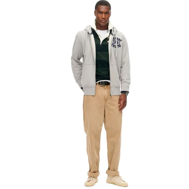 Superdry Mens Zip Up Hoody Grey | Superdy