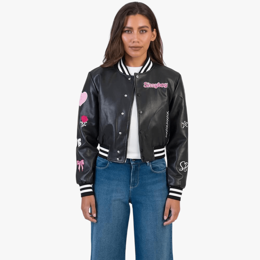 Sissy Boy Womens Its Electrifying Faux Leather Jacket Black | Sissy Boy