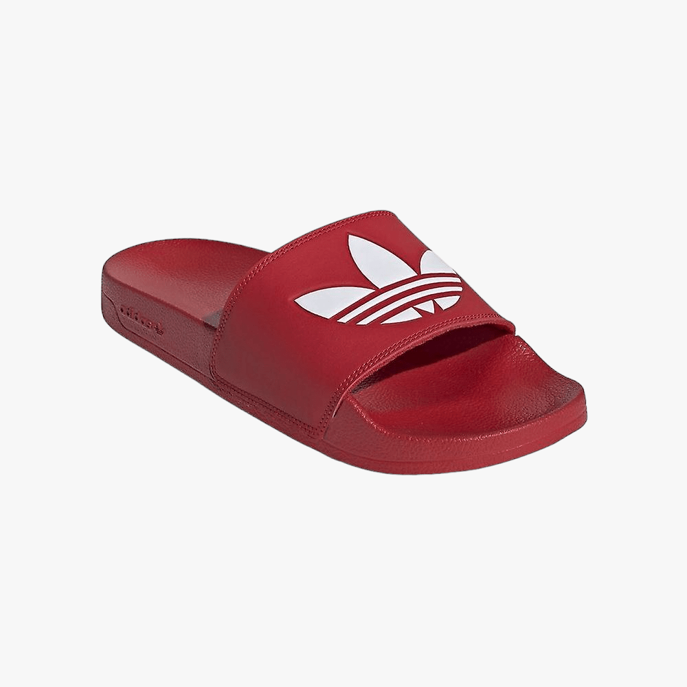 adidas Mens Addilette Lite Slides Red Brands Megastore