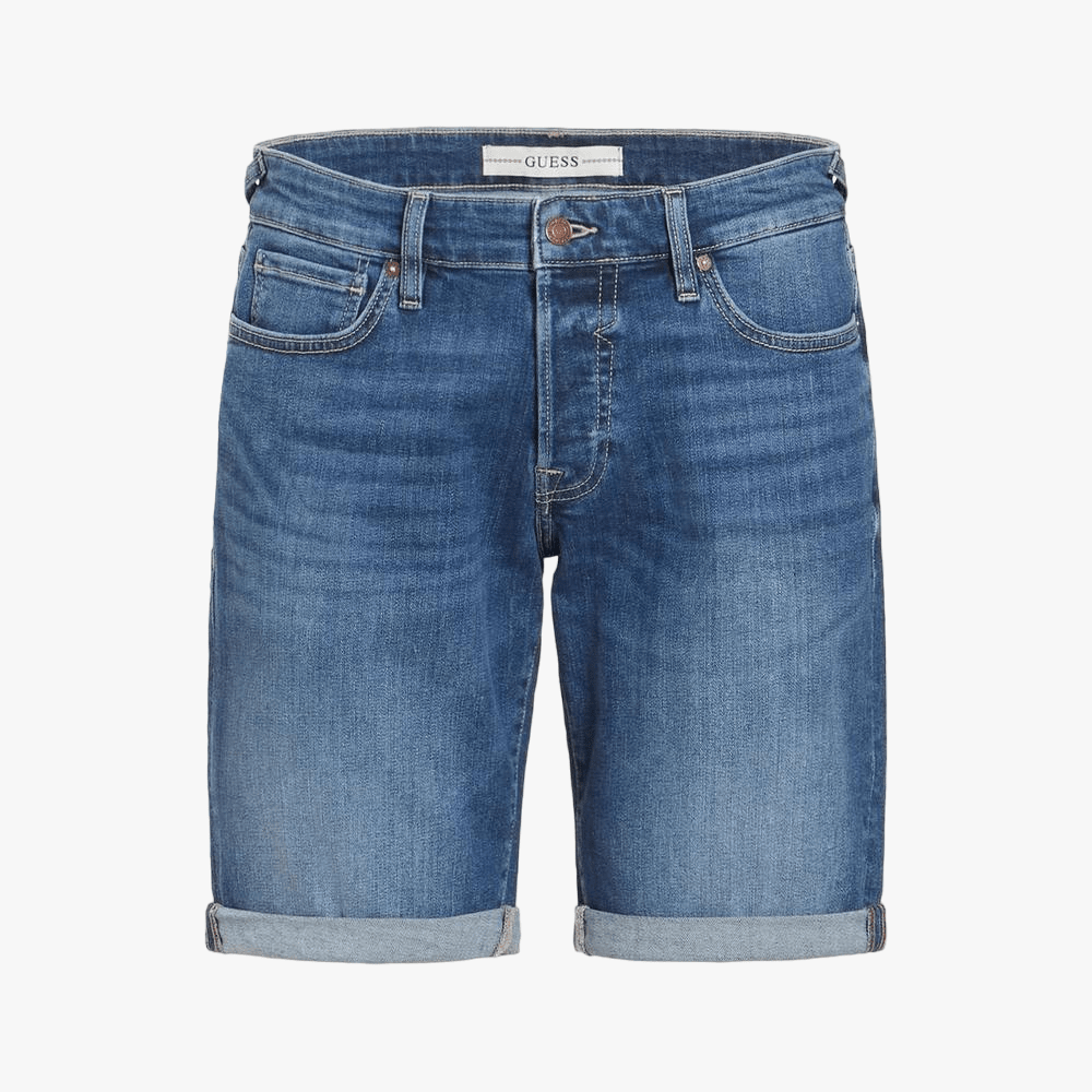 Guess Mens Denim Shorts Mid Wash | Guess
