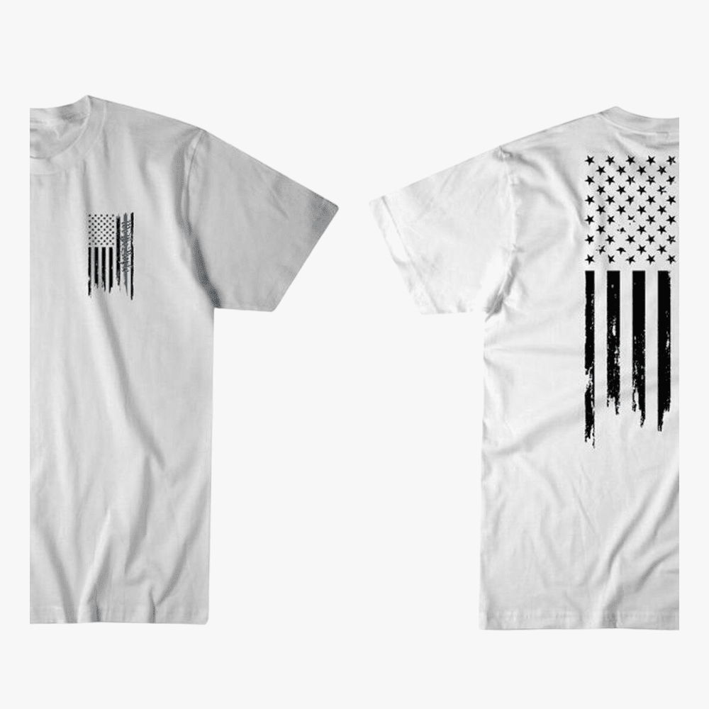 Howziter Mens We Honor Short Sleeve Tee White Affliction