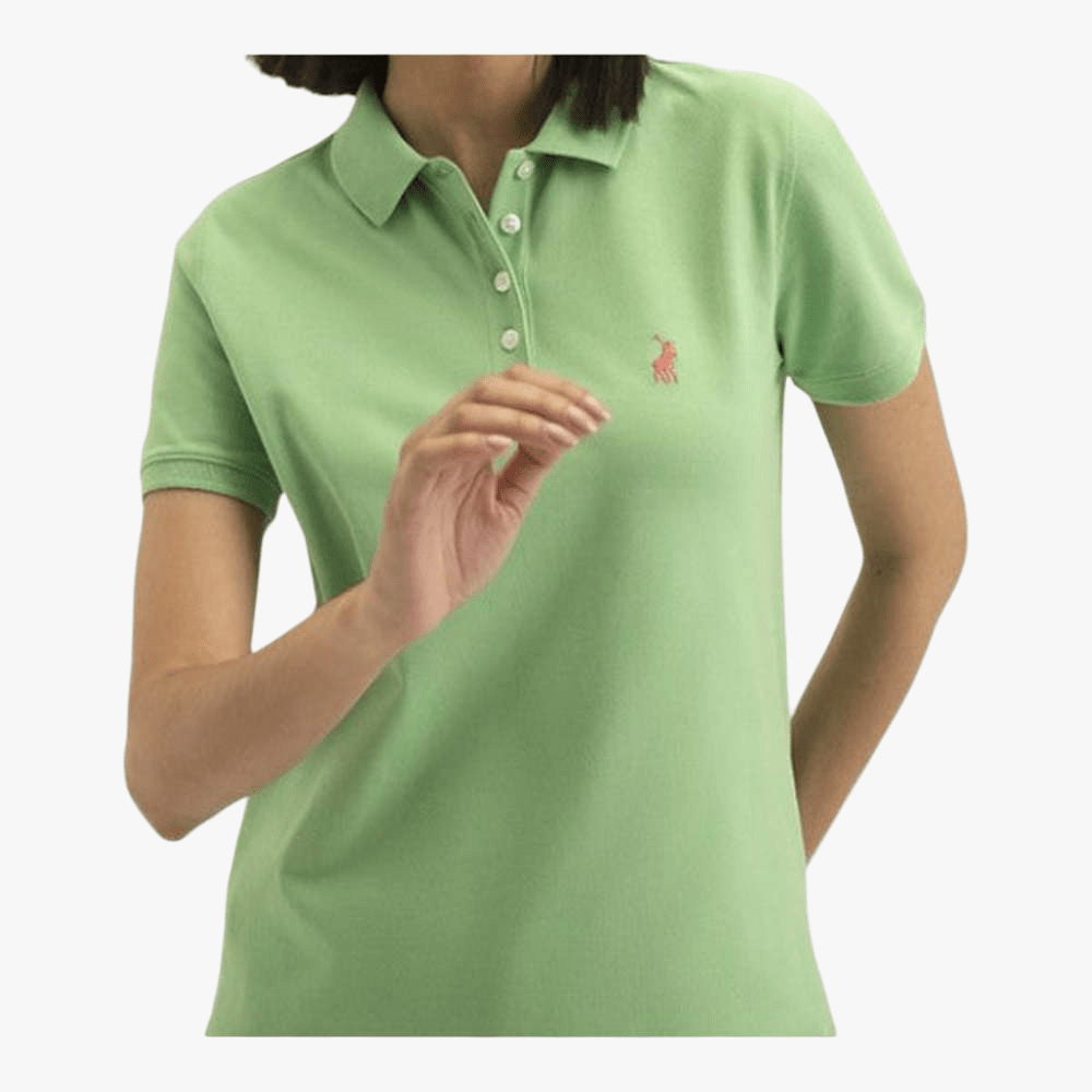 Polo Womens Basic Short Sleeve Golfer Green Polo