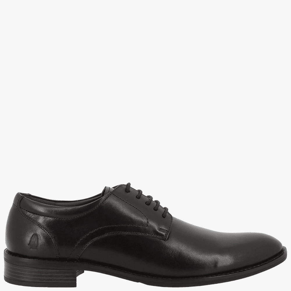 Hush Puppies Mens Rowan Cow Crest Formal Lace Up Shoe Black Hush Puppies