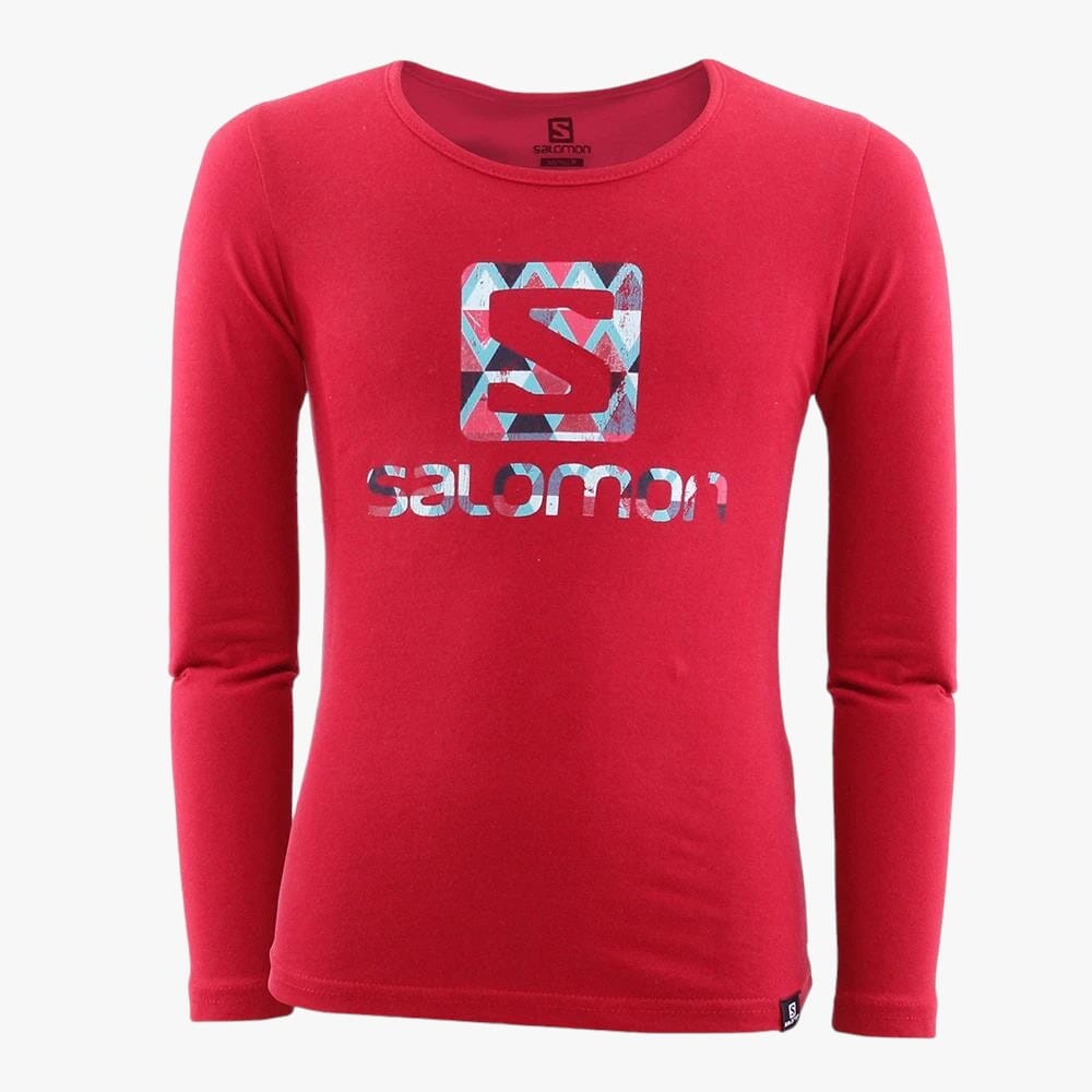Salomon Girls Swazi Long Sleeve Tee Rio Red Salomon