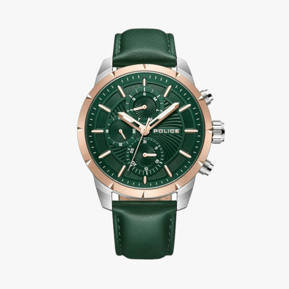 Police Gents Neist Watch Green Police