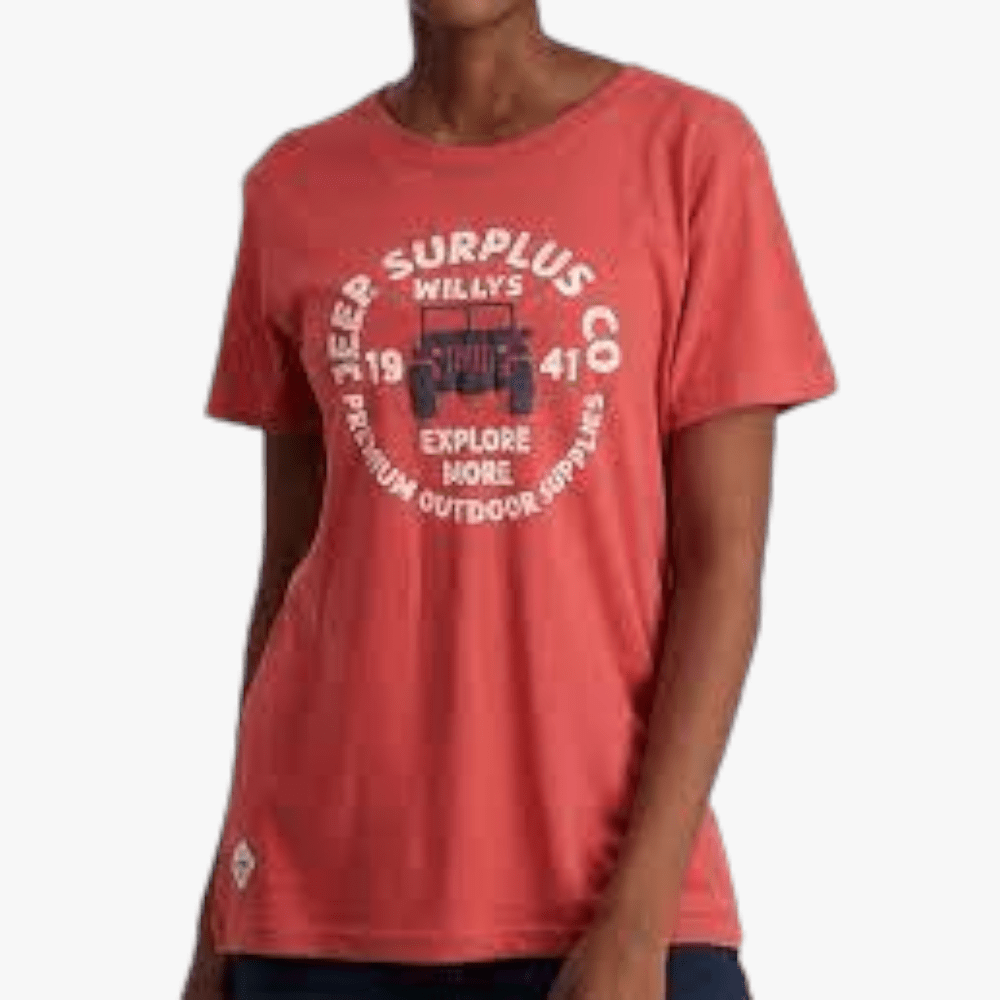 Jeep Ladies Graphic Short Sleeve Tee Soap Nut Jeep