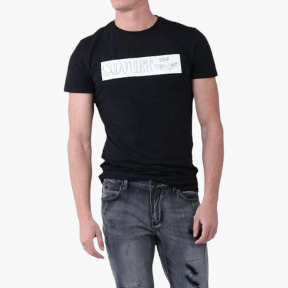 Soviet Mens Tidal Short Sleeve Tee Black Soviet