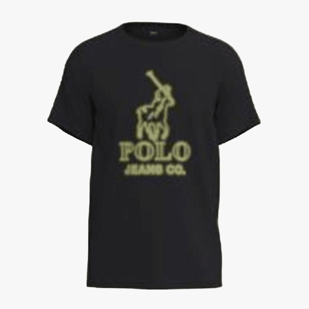 Polo Mens Pjc Glow Logo Short Sleeve Tee Black | Polo