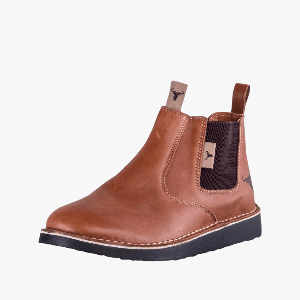 Wildebees Mens Buffalo 2 Chelsea Leather Boot Tan | Wildebees