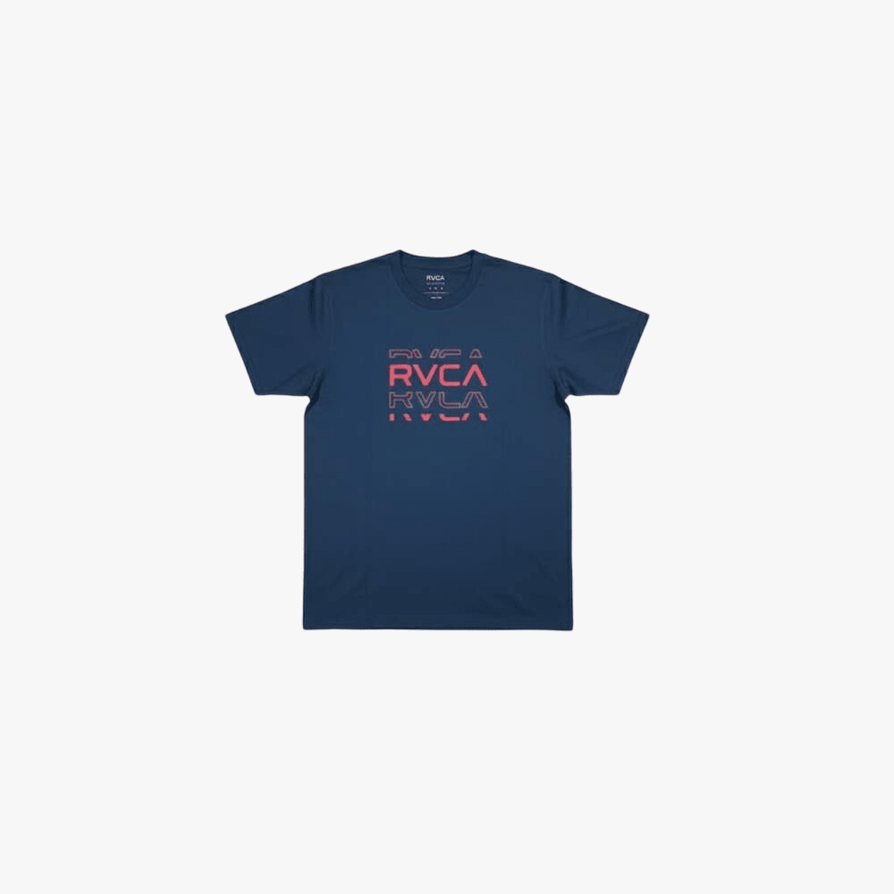 Rvca Mens Shatter Short Sleeve Tee Navy Blazer | Rvca