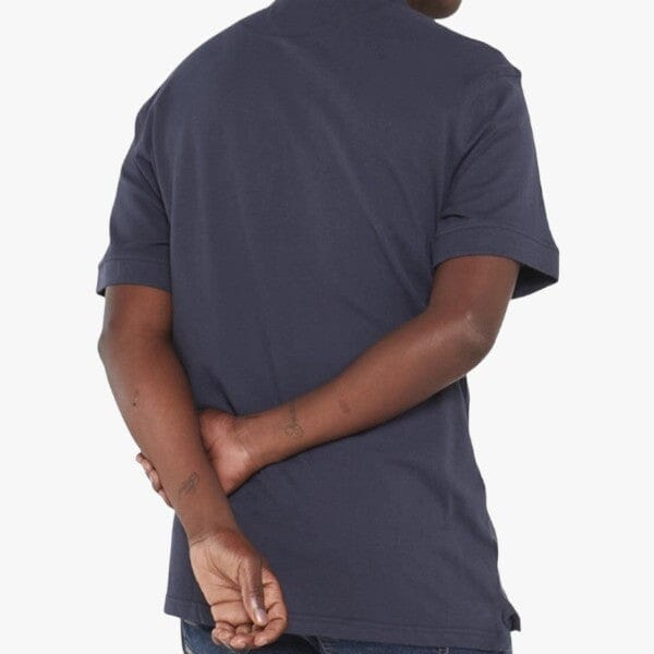 Jeep Mens Essential Pique Short Sleeve Golfer Navy Jeep