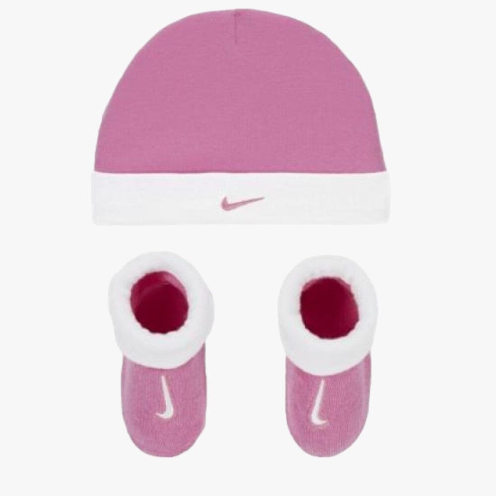 Nike Girls Infant Nhn Simple Swoosh Hat Bootie Set Playful Pink Brands Megastore