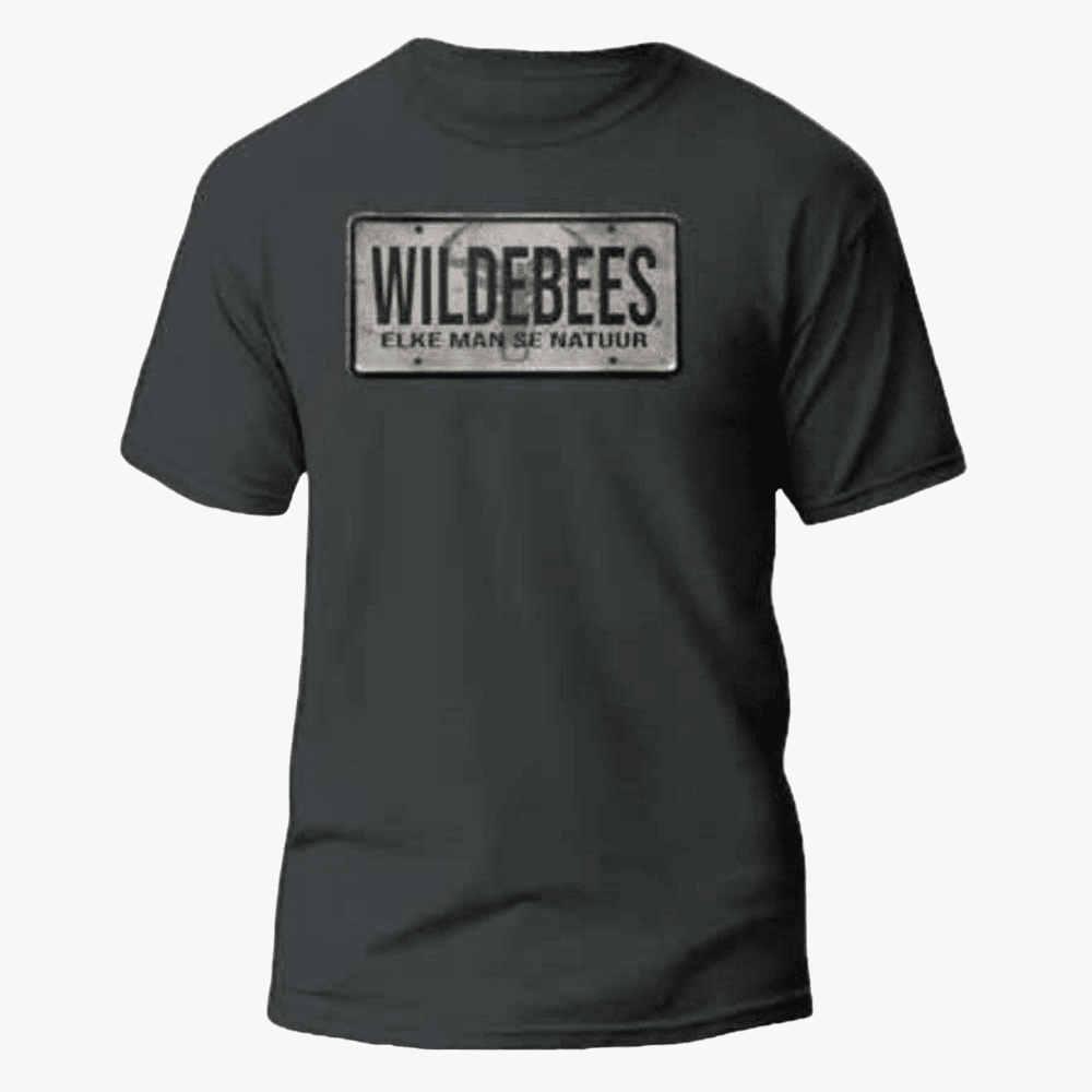 Wildebees Mens Licence Plate Tp Short Sleeve Tee Pewter | Wildebees