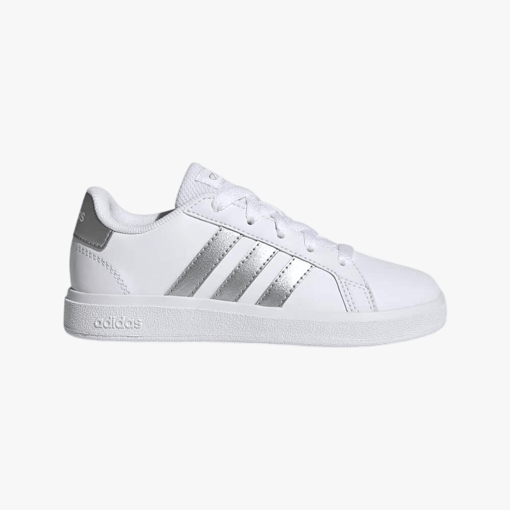 Adidas Grand Court Base 2.0 Shoes White Silver | Adidas