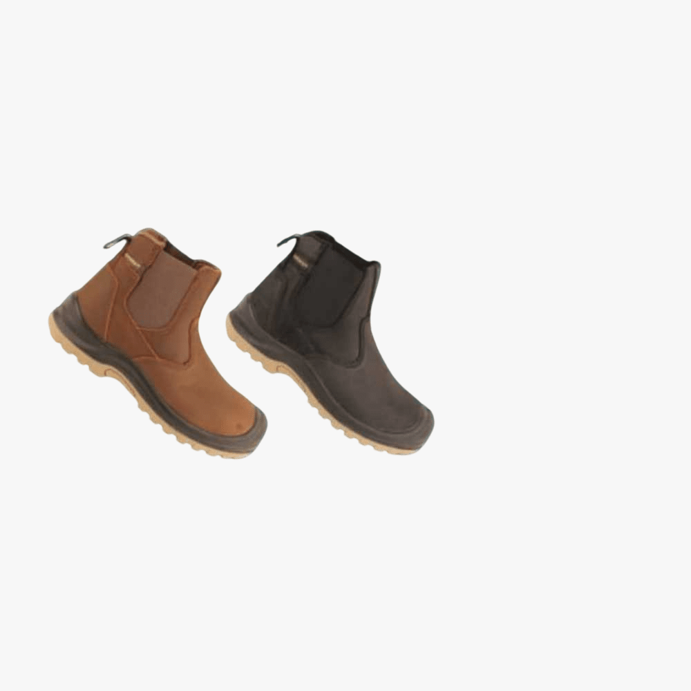 Everest Stc Crazy Horse Leather Steel Toe Boot Black | Everest