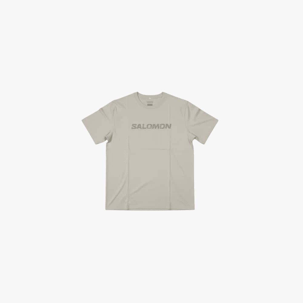 Salomon Mens Strike Thru Short Sleeve Tee Rainy Day | Salomon