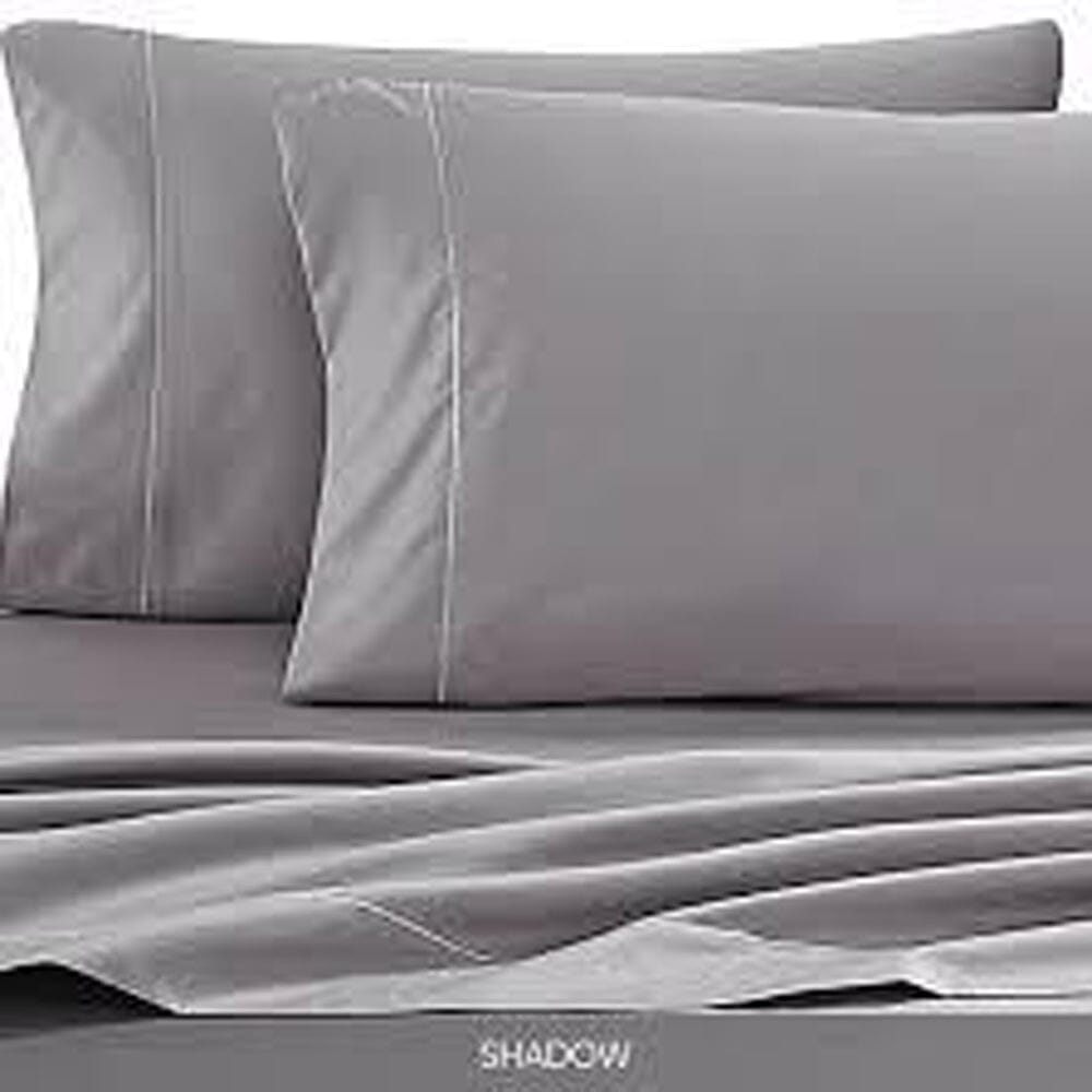Cotton Co 400 Thread Oxford 50X90 Pillow Case 2 Pack Grey Cotton Co