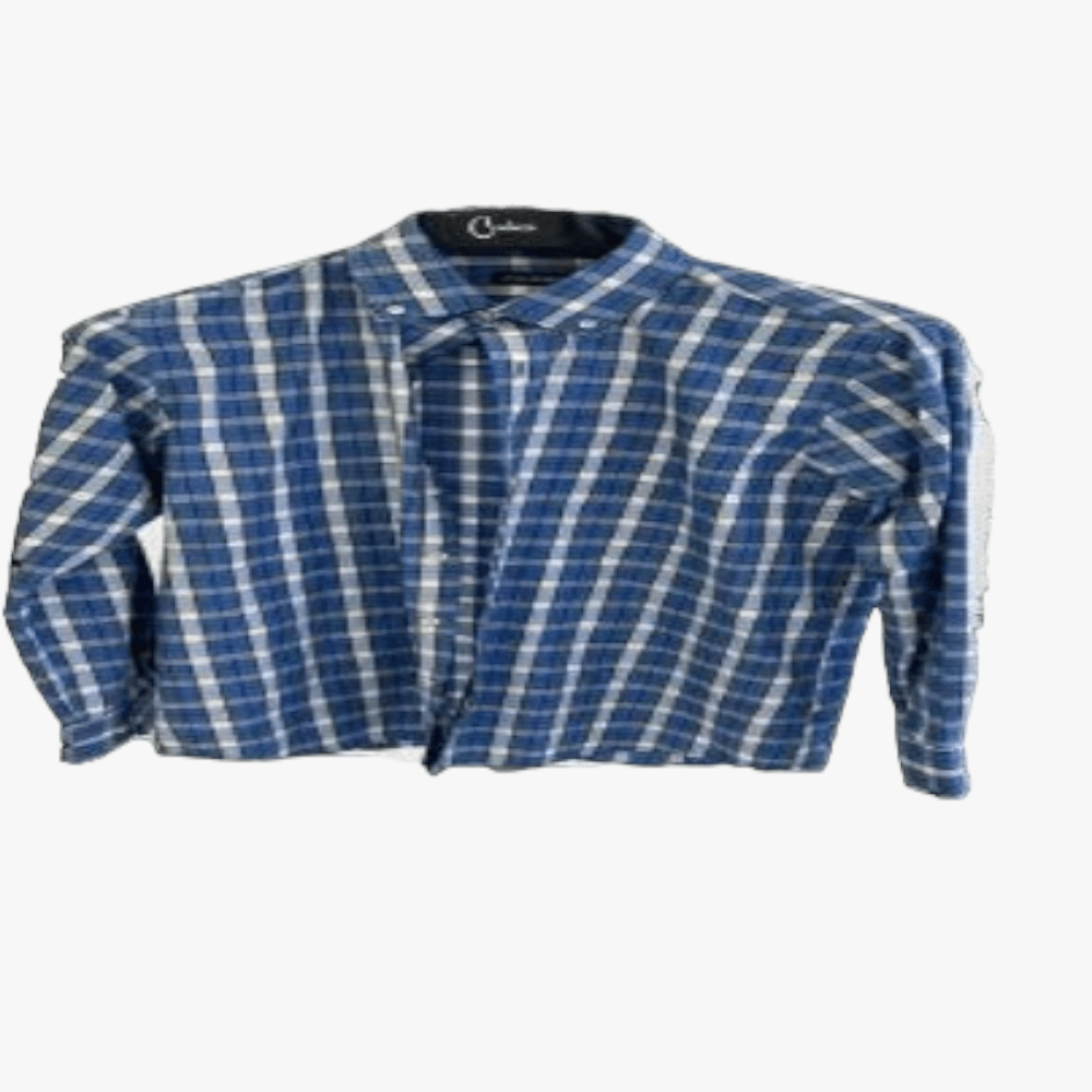 Monatic Mens Washington Long Sleeve Check Shirt Mens