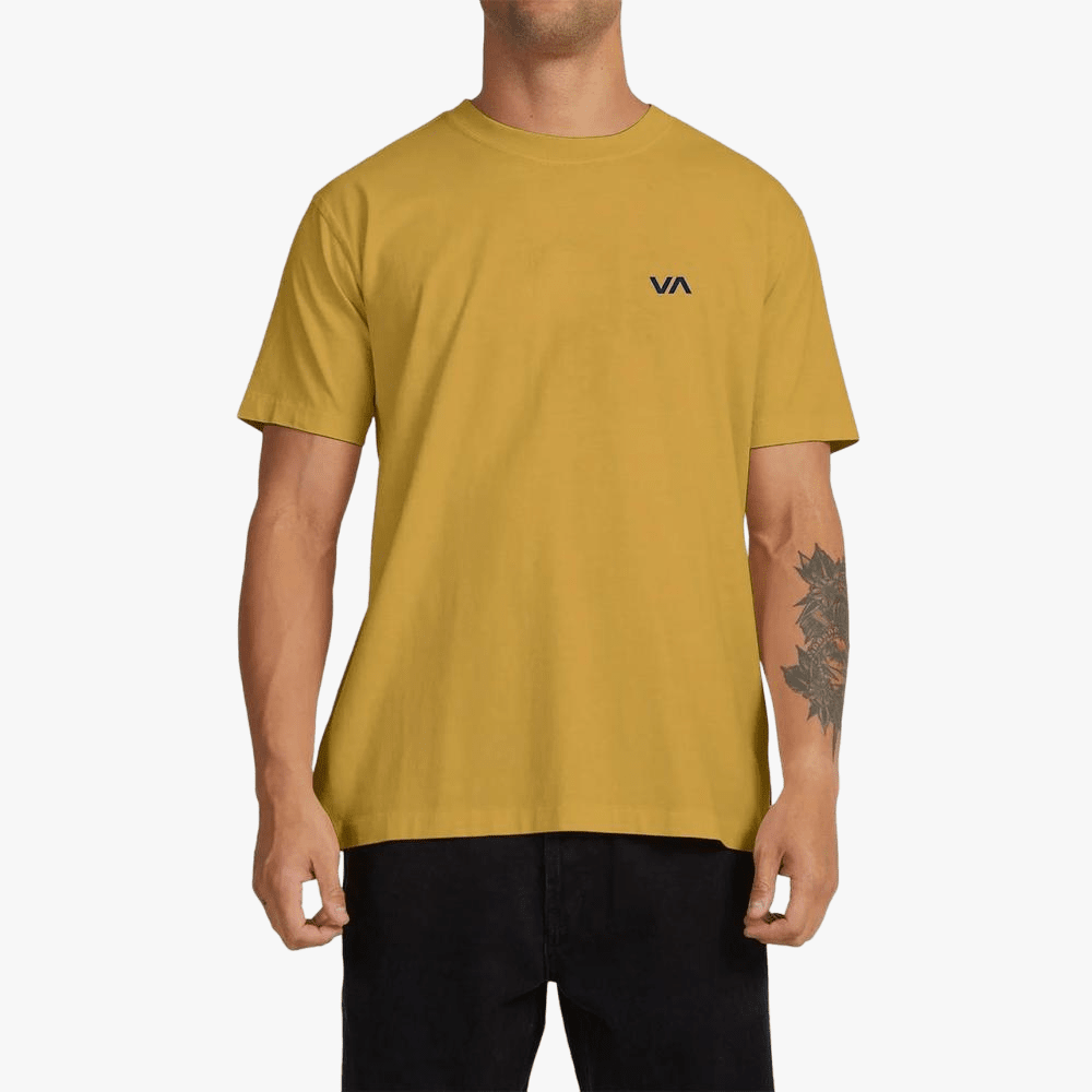 Rvca Mens Va Essentials Short Sleeve Tee Antelope | Rvca