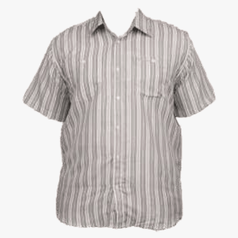 Sterling Mens Short Sleeve Stripe Shirt 45 Sterling