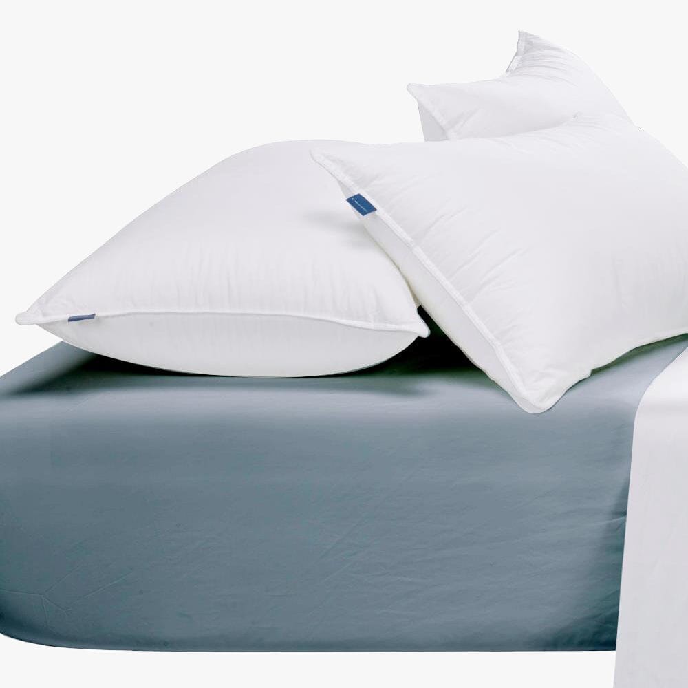 Cotton Co 400 Thread Queen Extra Fitted Sheet 152X200+40 Duck Egg Cotton Co