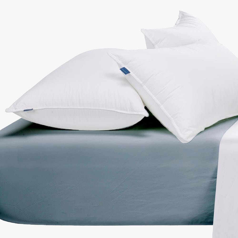 Cotton Co 400 Thread Super King Fitted Sheet 182X200+40 Duck Egg Cotton Co