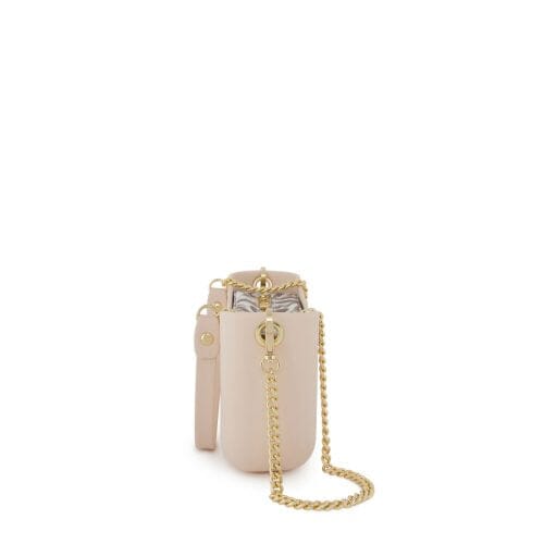 Fenn Classic Handbag Nude P102-2 Inner Gold Zip Nude/ Gold Chain Handle | Fenn