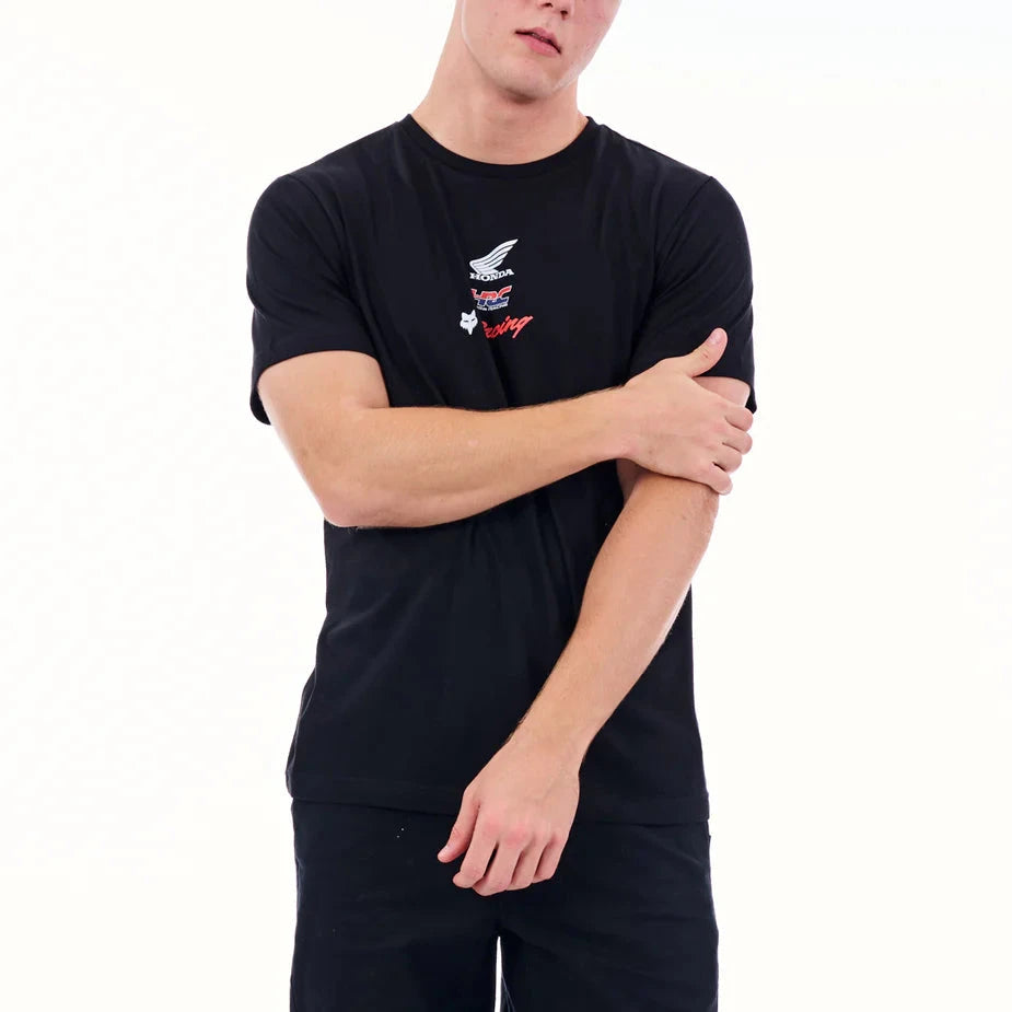 Fox Mens Honda Wing Tee Black | Fox