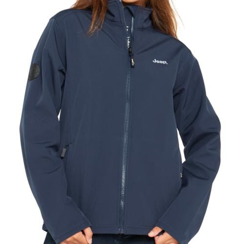 Jeep Womens Soft Shell Jacket Navy | Jeep