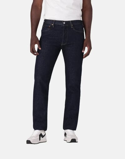 Levis Mens 501 Original Fit Button Up Rinse | Levis