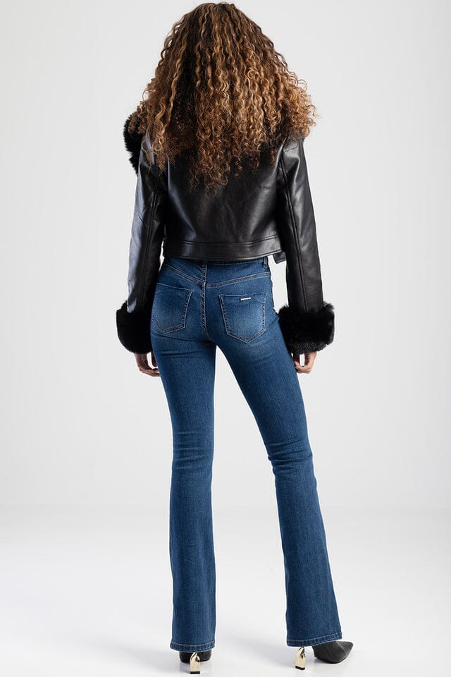 Sissy Boy Womens Mid Wasit Bootleg Jeans Med Vintage | Sissy Boy