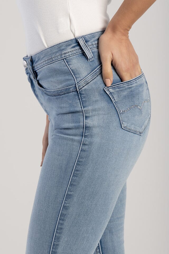 Sissy Boy Womens Mid Waist Basic Skinny Jeans Lt Vintage | Sissy Boy