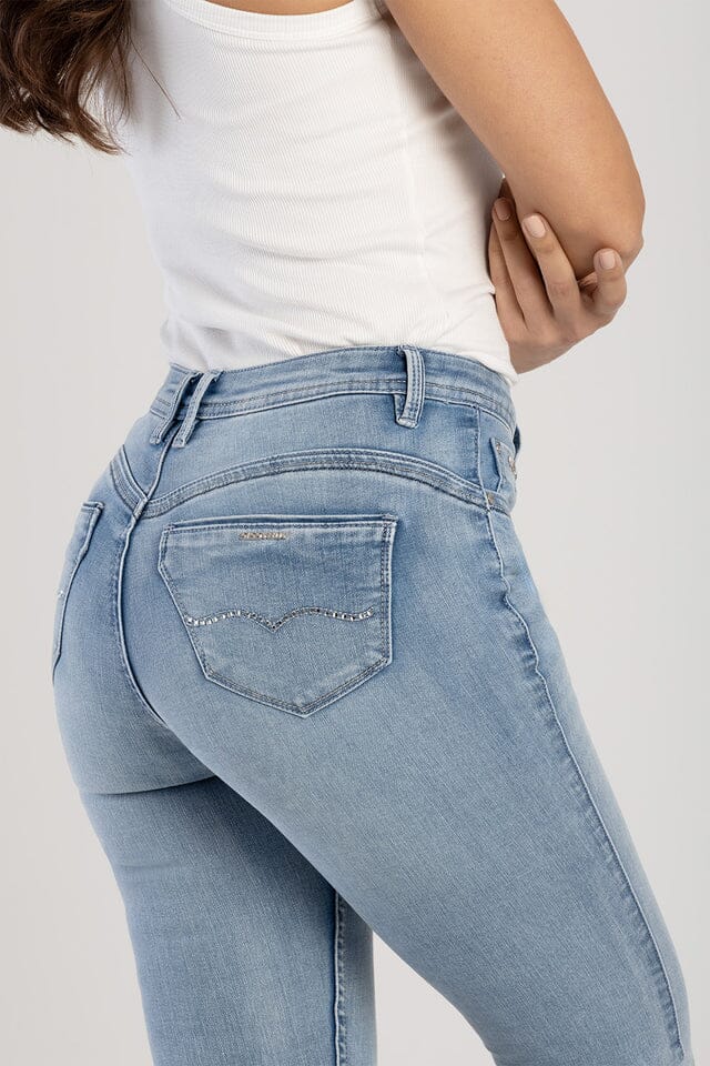 Sissy Boy Womens Mid Waist Basic Skinny Jeans Lt Vintage | Sissy Boy