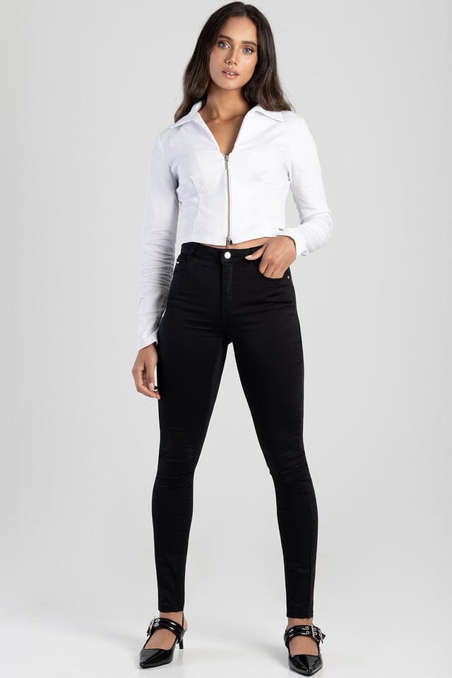 Sissy Boy Mid Waist Skinny Jean Black | Sissy Boy