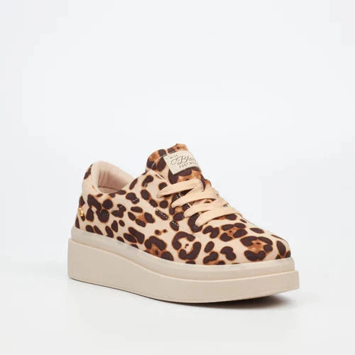 Miss Black Womens Pilot 1 Sneaker Leopard | Miss Black