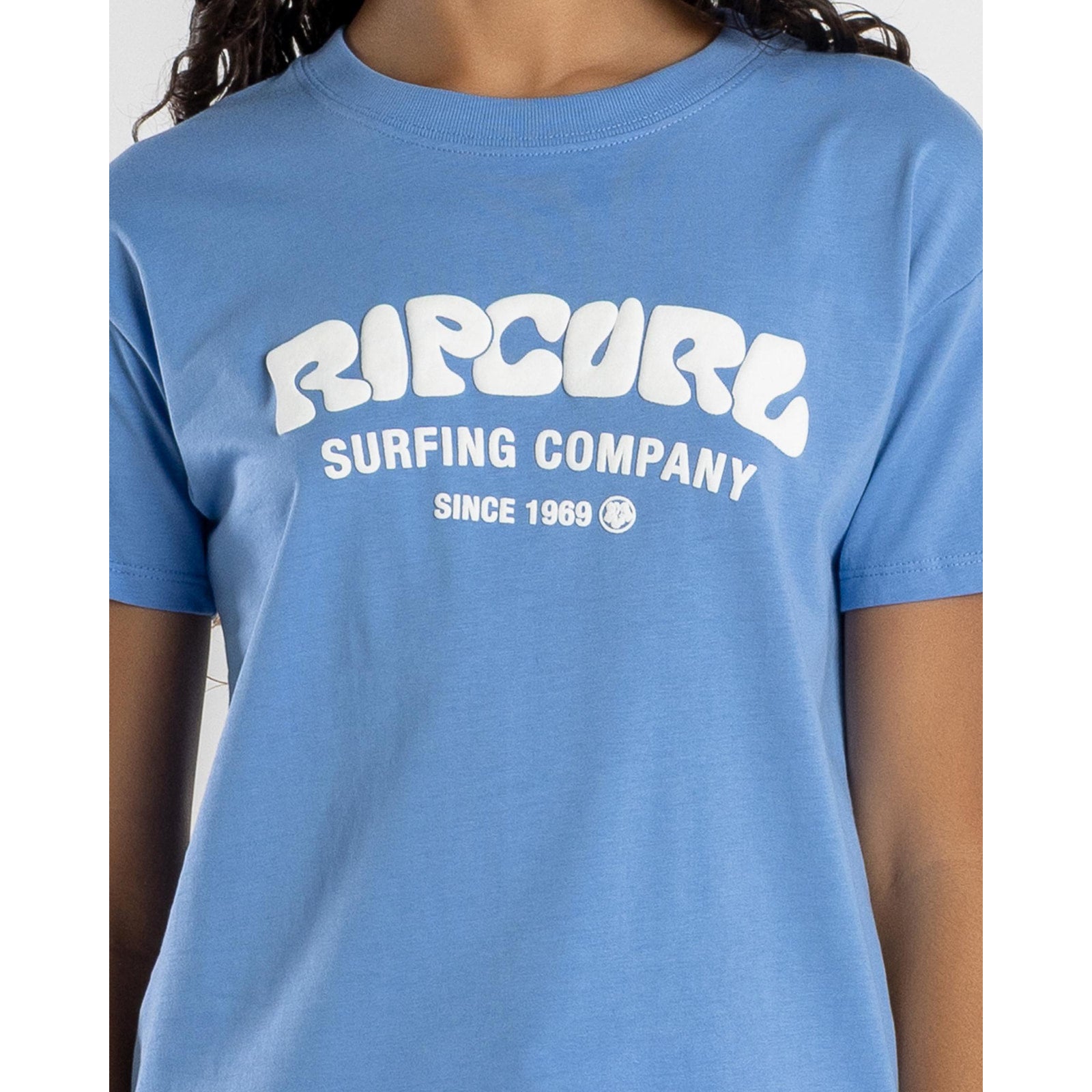 Ripcurl Womens SURF PUFF STANDARD TEE - S/S T-Shirt Bleached Denim