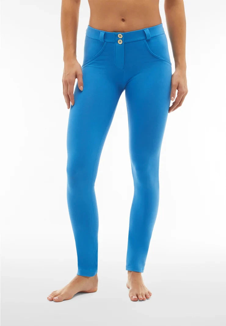 Freddy Womens Regular Waist Long Length Cotton Pant French Blue | Freddy