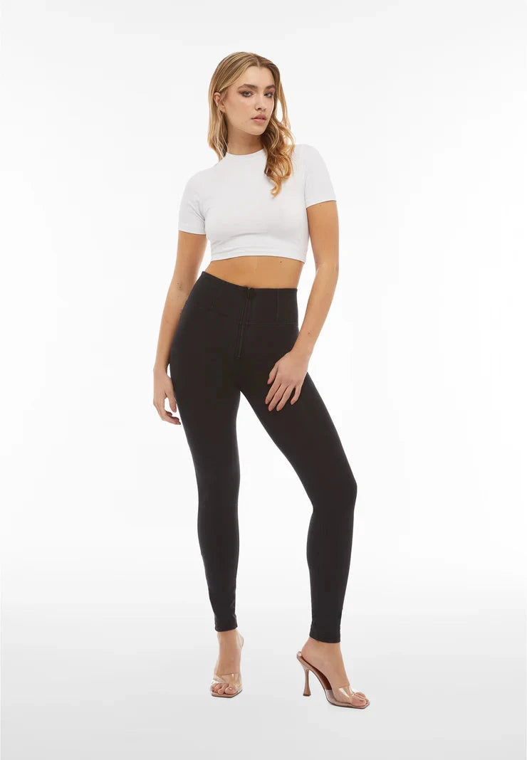Freddy Womens Black Black Stitch High Waist Long Length Jean | Freddy
