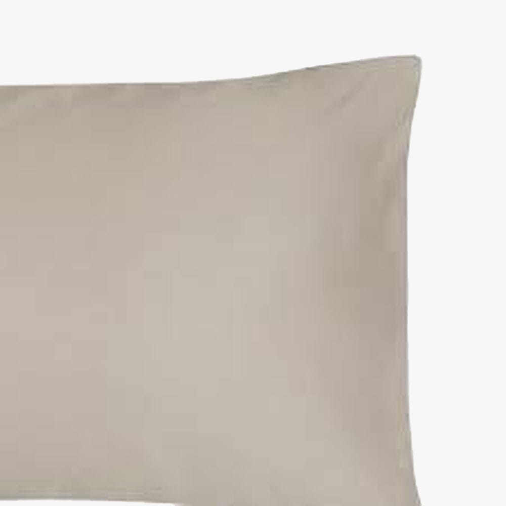 Cotton Co 400 Thread Oxford Standard 45X70 Pillow Case 2 Pack Stone Cotton Co