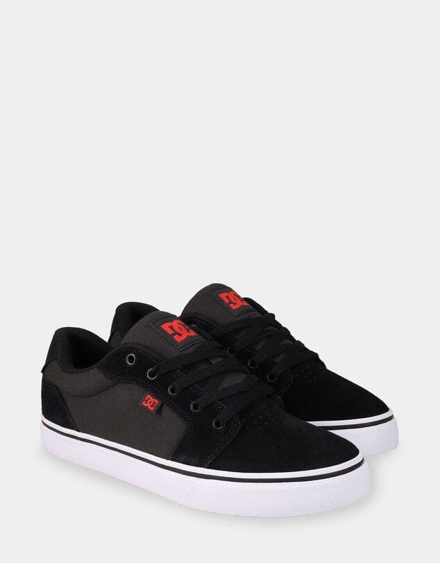 Dc Mens Anvil Sneaker Black Grey Red | DC