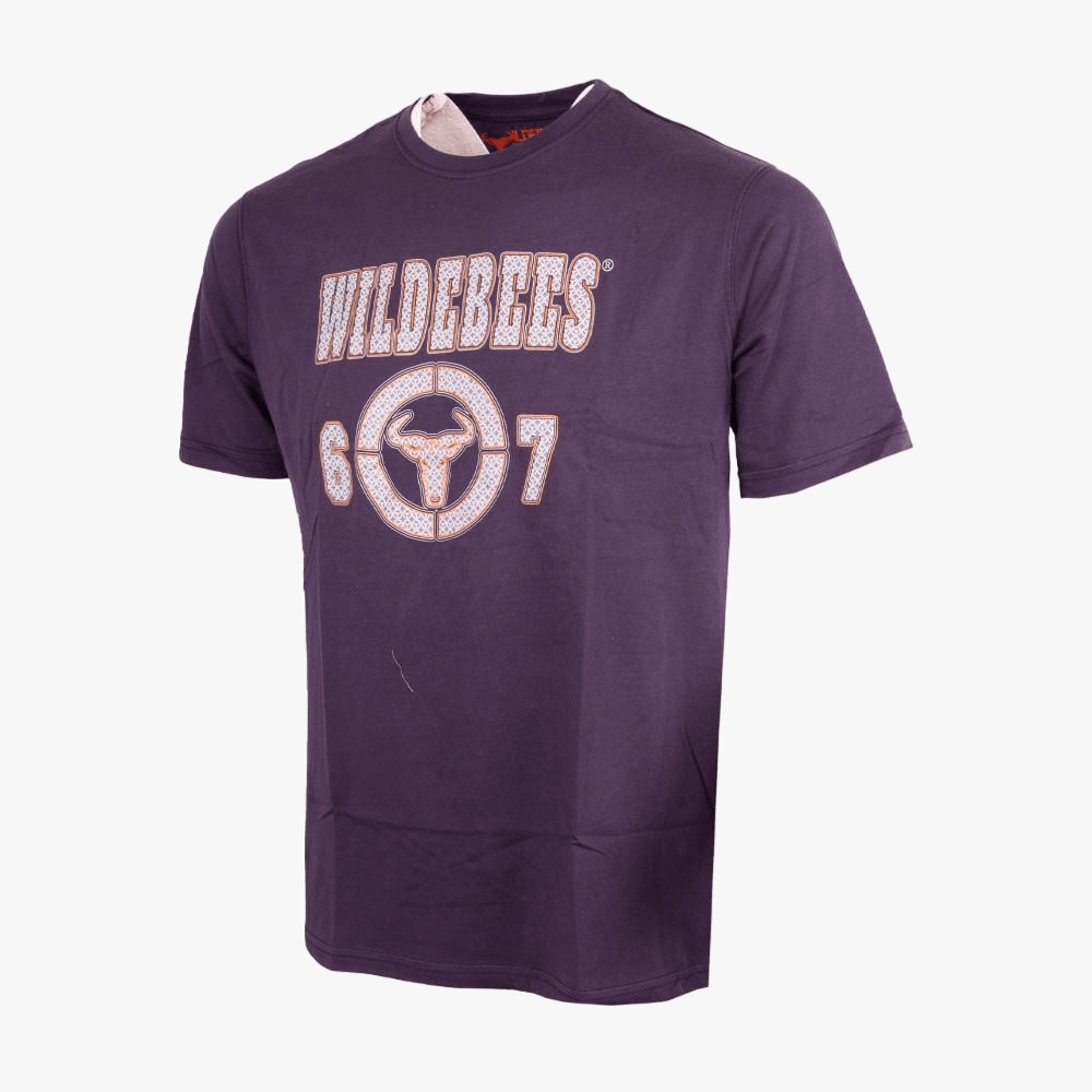 Wildebees Mens Target Logo Tile Up Short Sleeve Tee New Navy | Wildebees