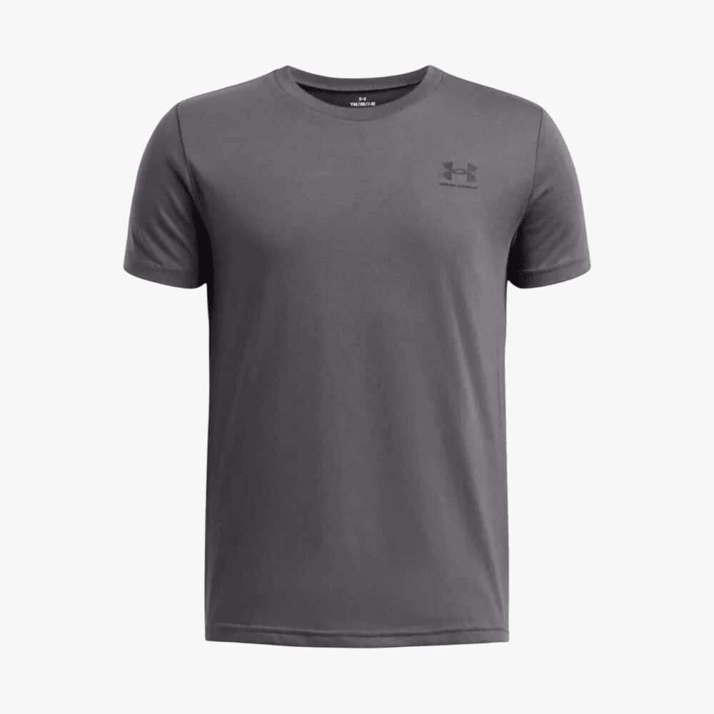 Under Armour Boys Sportstyle Lc Short Sleeve Tee 012 Grey | Under Armour