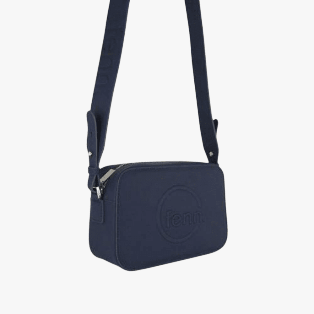 Fenn Navy Gold Zip Crossbody Bag | Fenn
