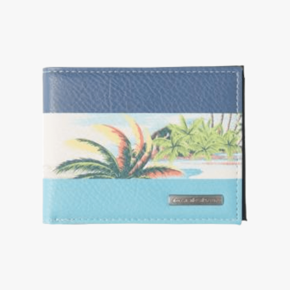 Quiksilver Mens Freshness Trifold Wallet Blue Island | Quiksilver