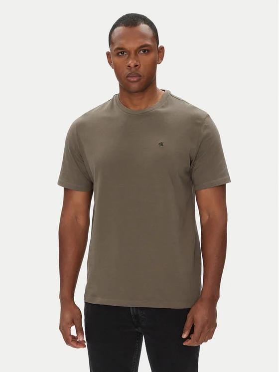 Calvin Klein Mens Classic Badge Tee Brown | Calvin Klein