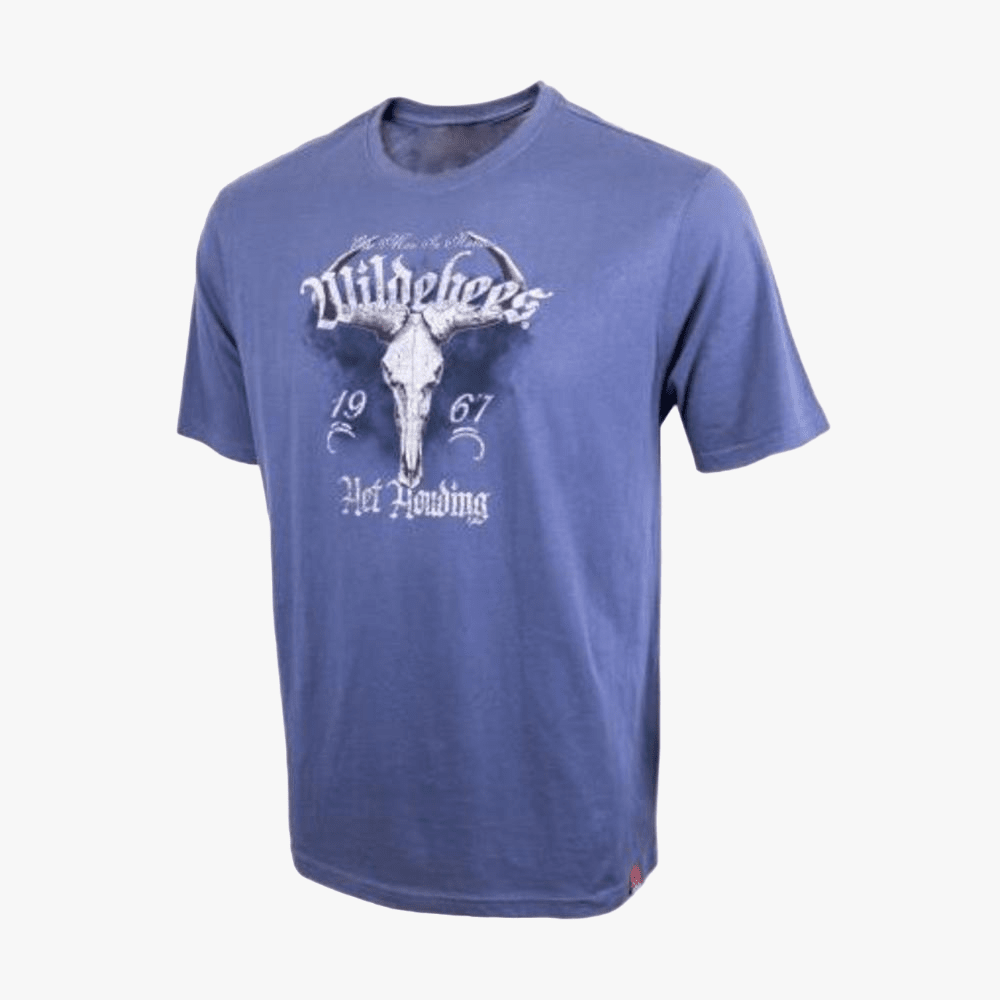 Wildebees Mens Tattoo Skul Short Sleeve Tee Indigo | Wildebees