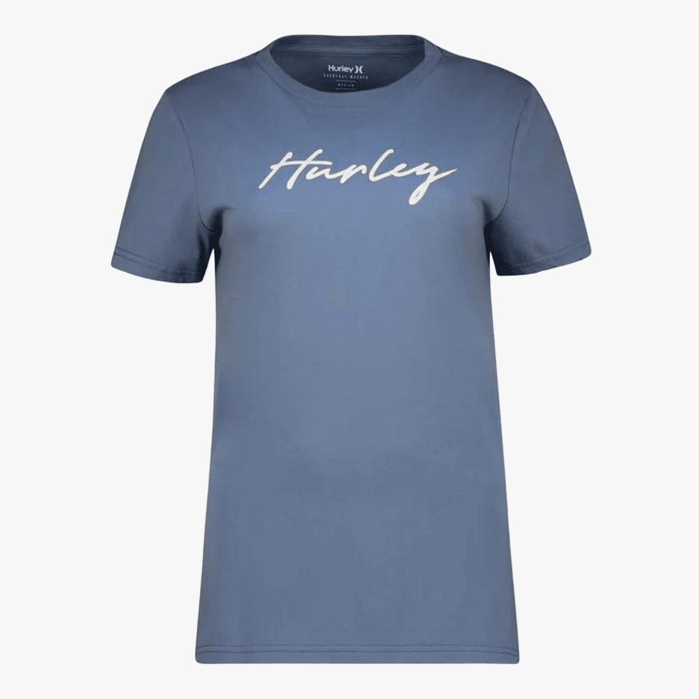 Hurley Womens Kitty Short Sleeve Tee Vintage Blue | Hurley
